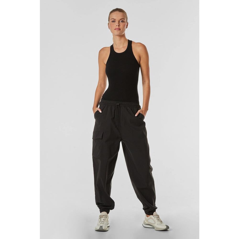 Noli Destination Pants Black Size Small Cargo Pocket Wide Leg Casual Comfortable